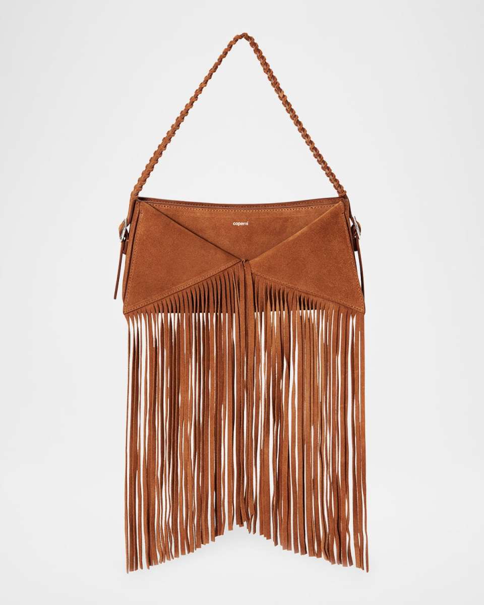 Belt Fringe Suede Shoulder Bag